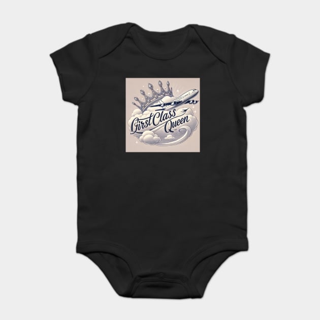 firstclassqueen crown and sky Baby Bodysuit by FirstClassQueen